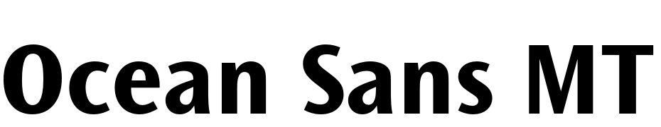 Ocean Sans MT Pro Bold cкачати шрифт безкоштовно